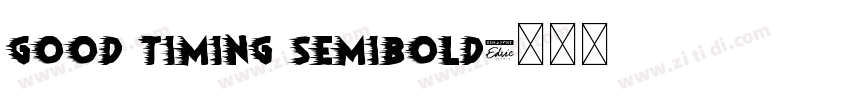 Good Timing SemiBold字体转换